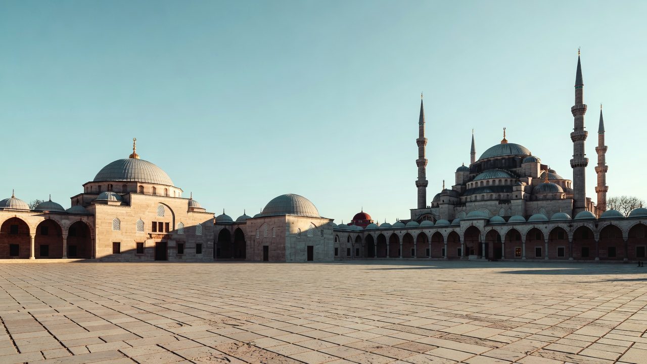 Tarihî Yarımada'da kubbeli İstanbul manzarası