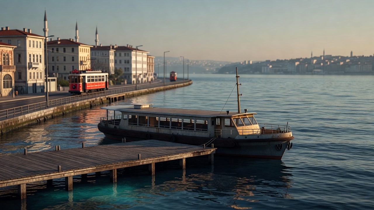 İstanbul'da vapur ve tramvay ulaşımı